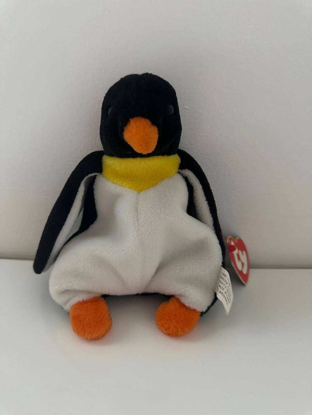 Ty Beanie Baby “Waddle” the Penguin - 3rd Generation Hang Tag, 1st Gen Tush!